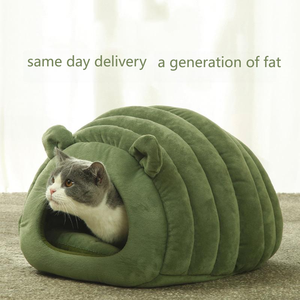 Fabriek Directe Verkoop Grensoverschrijdende Warme Japanse Cat & Kleine Dieren Winter Semi-Ingesloten Huisdierbeddoekmateriaal - Product Image 4