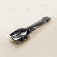 Cuillère doseuse en plastique PP noir et blanc 3ml 5ml Marquage 2g Emballage individuel Qualité alimentaire pour cuisine Accessoire café 8 couleurs