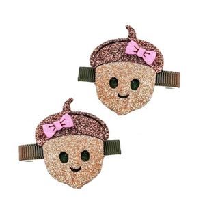 Nouveau à la mode enfants épingle à cheveux en gros mignon enfants paillettes feutre Halloween citrouille pince à cheveux pour enfants filles - Product Image 6