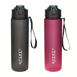 Botella de agua deportiva portátil de 750ML, motivacional, con marcador de tiempo, taza a prueba de fugas para deportes al aire libre, Fitness, sin BPA - Product Image 3