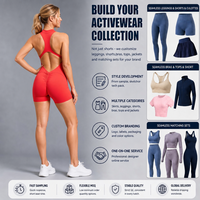 Bestverkochte Yoga Fitness Shorts, Zweet-afvoerend, Naadloos, Met Rits, Buikverstevigend, Hoog elastisch Spandex/Nylon, Spaghettibandjes