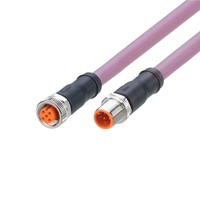 Câble de connexion EVC949 5 mètres M12 droit mâle-femelle