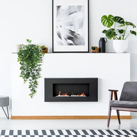 Guirlande murale artificielle de haute qualité en plastique vert, plantes suspendues artificielles avec pot pour décoration murale - Vente chaude