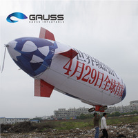 Ballon publicitaire gonflable personnalisé de haute qualité en forme d'avion, de zeppelin ou de dirigeable à l'hélium, modèle attrayant pour la publicité