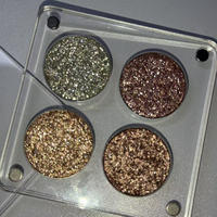Buat palet Eyeshadow akrilik kosong Anda sendiri 26mm Duochrome Vegan sangat berpigmen jelas DIY palet Eyeshadow