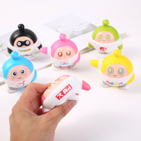 Jouet anti-stress en forme d'œuf de dessin animé en PU à rebond lent, mini, personnalisé, mignon, en peluche, pour la décompression, jouet sensoriel souple