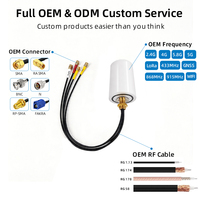Antenne Combo 4-en-1 4G LTE GPS WiFi 2x2 MIMO GNSS avec Montage à Vis Étanche Extérieur Connecteur Mâle SMA pour Véhicule