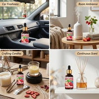 Mélange d'huiles parfumées 30ml Citron Gâteau Noix de Coco Cerise pour Diffuseur, Parfum, Savon, Fabrication de Bougies, Étiquette Personnalisée, Fournisseur d'Usine