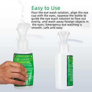 Station de lavage oculaire d'urgence murale portable DIY avec bouteilles ABS écologiques de 500 ml, design léger et compact - Product Image 3