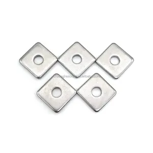 0.5" X 2" X 2" X 0.19" Galvanized Square Washers Heavy Duty Steel Gasket Flat Washers Nut Fastener Hardware Flat Pad Spacer