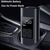 Mini-dispositif de gonflage numérique avec manomètre, 6000mAh, pour voiture, moteur, lit pneumatique