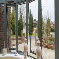 Fenêtre à battant en aluminium PRIMA avec moustiquaire, style ouverture fixe, pour villa et maison, par les fournisseurs d'usine chinois