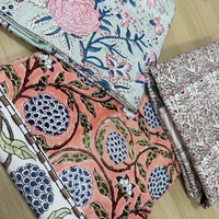 Nappe en coton 100% avec imprimé motif blocs de grenade vertes 58x58 pouces, couverture de table en coton floral bohème