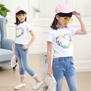 Conjuntos de Camisetas para Niñas al por Mayor, Fabricantes de Sudáfrica, Pantalones con Volantes Impermeables Estilo Palazzo Tailandés para Niños - Product Image 3