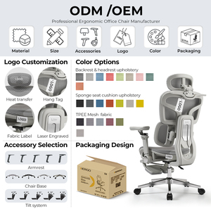 Silla <span class=keywords><strong>de</strong></span> Oficina Ergonómica Personalizada con Respaldo Deslizante Adaptativo para Oficina en Casa y Juegos, Certificada por BIFMA - Product Image 5