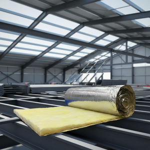 Matériau d'<span class=keywords><strong>isolation</strong></span> certifié UL et CE pour la construction, les conduits de climatisation, <span class=keywords><strong>isolation</strong></span> en laine de verre recouverte de feuille d'aluminium - Product Image 1