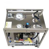 Bomba de Prueba de Alta Presión LU-LDD-400, Bomba Neumática de Refuerzo de Líquidos, Banco de Pruebas de Presión Hidrostática para Campos Petroleros