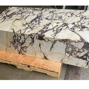 Natural Stone Elegant White Marble Square Plinths Pedestal Stands Coffee Table Good Living Room Decorative