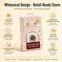 Emballage de présentation haut de gamme personnalisé pour accessoires 3C, boîte en carton premium avec insert – Vente chaude