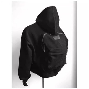 Sweat-shirt à capuche 3D style américain pour <span class=keywords><strong>homme</strong></span>, coupe oversize, épais, veste d'automne au design carré - Product Image 2