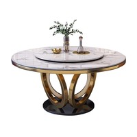 Moderner minimalisti scher Steinplatten-Esstisch Wasserdichter runder Tisch-Plattenspieler Zusammen gebaute Esszimmer möbel