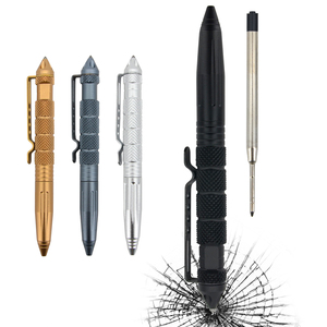 Stylo tactique multifonctionnel en alliage d'aluminium de qualité supérieure, pointe brise-vitre, pour autodéfense, évasion d'urgence, écriture, sac extérieur - Product Image 1