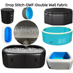 Bañera de Hidromasaje Inflable <span class=keywords><strong>Cuadrada</strong></span> de PVC de Primera Calidad, Piscina de Inmersión Fría Sobre el Suelo con Función de Terapia de Spa - Product Image 4