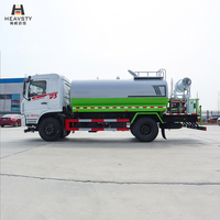 Camion anti-poussière Euro VI 12m³ à canon à brouillard de 30m et empattement de 3950mm, pulvérisateur de brume Euro VI, directement de l'usine
