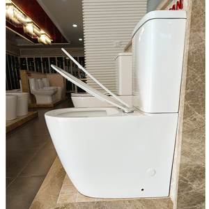 Watermark Nhà Vệ Sinh Không Có Vành Thoải Mái Chiều Cao Hai Mảnh Hiện Đại <span class=keywords><strong>WC</strong></span> Phòng Tắm Nhà Vệ Sinh Nhà Vệ Sinh Gốm - Product Image 4