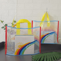 Sac en plastique réutilisable avec poignée pour boutique, prix direct usine, haute qualité