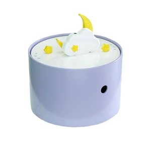 Dispensador de agua cerámico con oxígeno activo Moon para gatos, fuente de agua redonda reutilizable para mascotas - Product Image 5