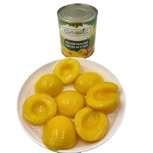 100 melocotones amarillos naturales melocotón enlatado en jarabe melocotones amarillos enlatados fruta enlatada comida diaria