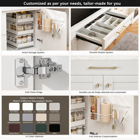 Mueble de Almacenamiento Modular para Cocina de Restaurante, Cajonera de Cocina, Gabinete Base con Unión de Cola de Golondrina, Venta al por Mayor