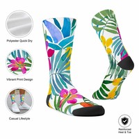 Chaussettes de sport décontractées en polyester pour hommes, séchage rapide, respirantes, confortables, chaussettes mi-mollet pour la course quotidienne, la marche et les activités de plein air