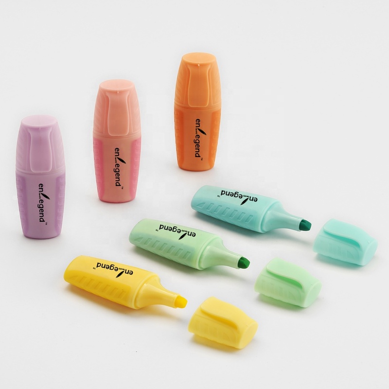 Mini Pastel Color Highlighter Pen Set
