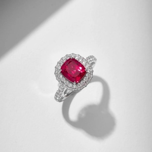 Rubin-Ohrringe Maßgefertigter Schmuck Künstlich Gezüchtete Rubine Synthetisch Hergestellte Rubine - Product Image 5