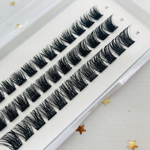 Auto-adesivo Cílios Sem Cola Necessária Natural Wispy 10-14mm Pré Cola Cluster Lash Cils Pressione no Auto-adesivo Lash Cluster - Product Image 3