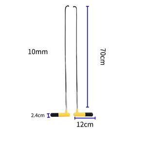 Kit de leviers de réparation de bosses dissimulées PDR avec lame courbée gauche/droite multi-tailles pour atelier automobile - Product Image 2