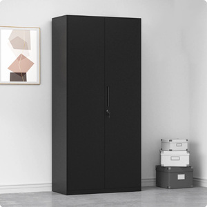 Armadio Archivio in Metallo di Alta Qualità, Armadietto di Stoccaggio con Serratura a 2 Ante in Acciaio per Casa, Scuola e Ufficio - Product Image 1