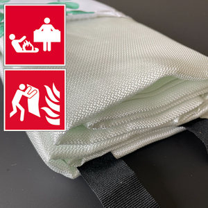 <span class=keywords><strong>Couverture</strong></span> <span class=keywords><strong>anti</strong></span>-<span class=keywords><strong>feu</strong></span> de sécurité d'urgence en fibre de verre blanche certifiée JOEN FB EN1869, 1,2 m x 1,2 m, pour usage domestique - Product Image 4