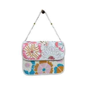 Best Selling Luxury Handmade Sequin and <b>Beaded</b> Flower Design Purse Women <b>Handbag</b> Available at Affordable Price for Export - Product Image 1