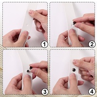 Reliure sexuelle en acier inoxydable 2mm pour homme et femme, vis de poste, livre de comptes, chicago, vis noire pour cuir