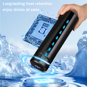 Botella de <span class=keywords><strong>Agua</strong></span> de Viaje Inteligente de Acero Inoxidable 304 de 500 ml con Pantalla de Temperatura, Aislamiento Térmico de Doble Pared - Product Image 6