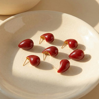 Pendientes de Acero Inoxidable con Esmalte en Forma de Lágrima para Mujer, Estilo Bohemio, Coloridos, Colgantes, Joyería de Moda, Regalo para Ella, Uso Diario