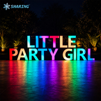 Letrero Luminoso LED RGB Personalizado, Letrero 3D de Gran Tamaño con Iluminación Frontal, Letrero Pixelado para Eventos Comerciales y Telón de Fondo para Escenarios