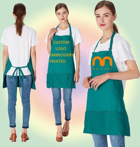 Tablier de cuisine sans manches personnalisé avec logo imprimé, en polyester, unisexe, réglable, pour salon de beauté, salon de manucure, barbier, travail, <span class=keywords><strong>serveuse</strong></span> - Product Image 1