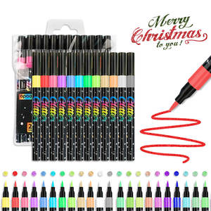 Set Pena Glitter Baru Berbasis Air Tidak Beracun Pena Glitter Berkilau untuk Menggambar Seni Anak-Anak, Proyek Sekolah, Perlengkapan Seni - Product Image 1