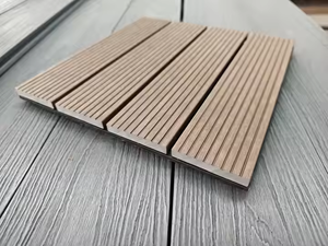 Azulejos de cubierta de WPC entrelazados 300X300MM piso cuadrado compuesto impermeable para jardín al aire libre <span class=keywords><strong>Patio</strong></span> balcón terraza antideslizante - Product Image 6