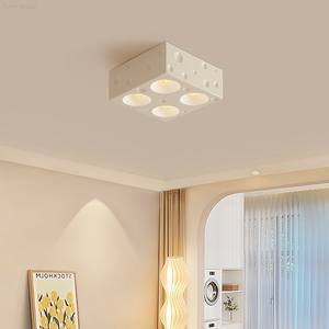 Spot LED blanc froid minimaliste moderne avec commande vocale et télécommande, alimentation CA, décoration intérieure, plafonnier anti-éblouissement - Product Image 2