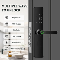 Kunci Pintu Depan Elektronik Pintar LEZN Harga Terjangkau Tuya Biometrik Kode Sidik Jari Aplikasi Mendukung 9 Bahasa Penyimpanan Data Cloud WIFI